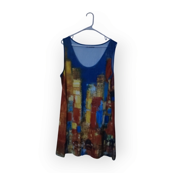 COZY WOMENS SIZE XXL RETRO COLOR PLUS SIZE SHORT SLEEVE TOP - Picture 3 of 3